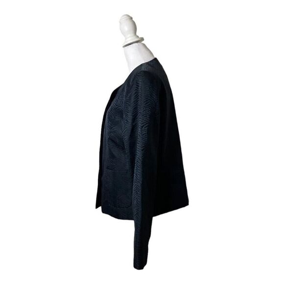 Lafayette 148 New York Blue Zebra Striped Button Up Blazer Jacket Womems US 6 - Picture 3 of 6